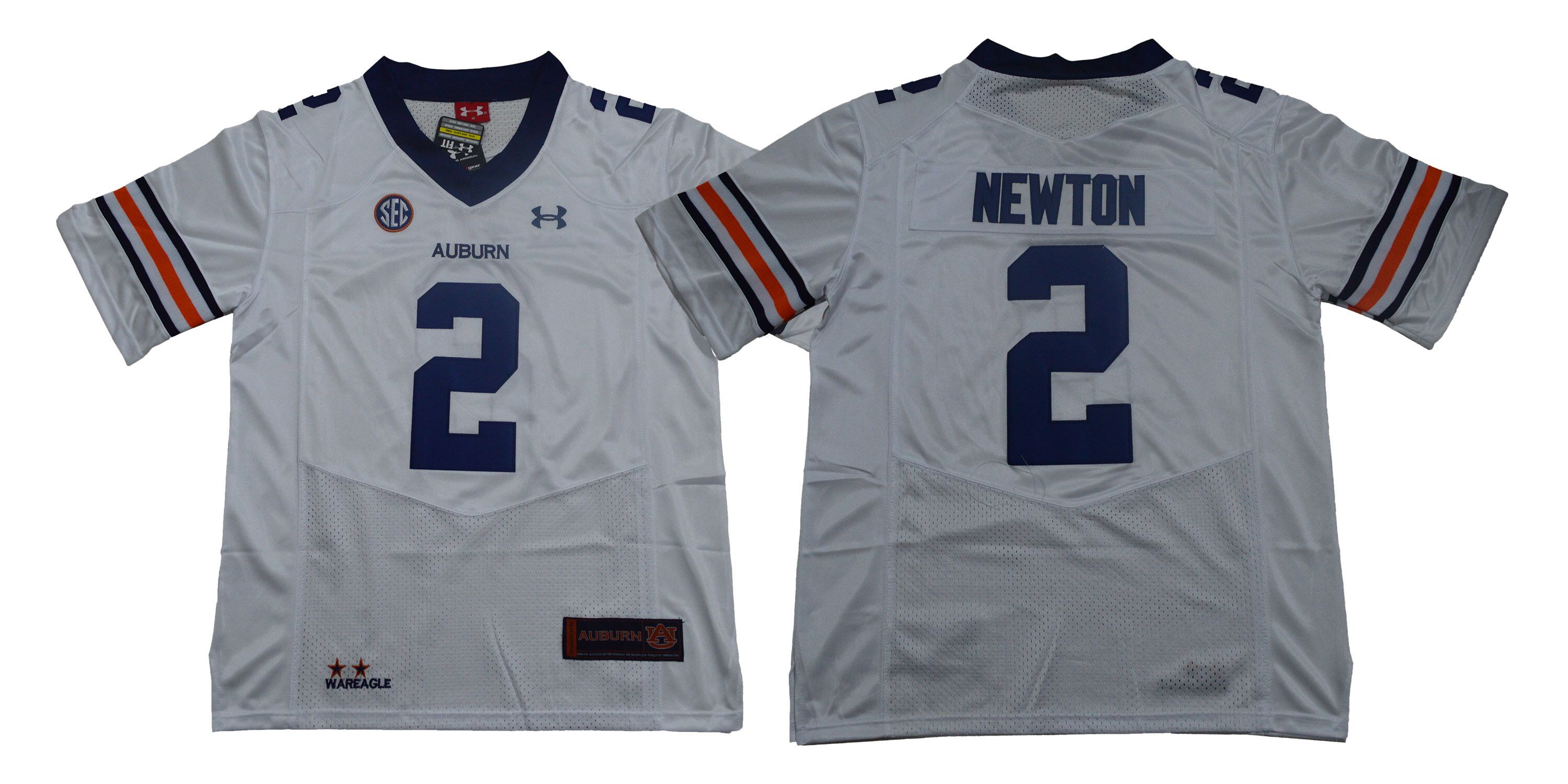 Men Auburn Tigers #2 Newton White SEC NCAA Jerseys->ncaa teams->NCAA Jersey